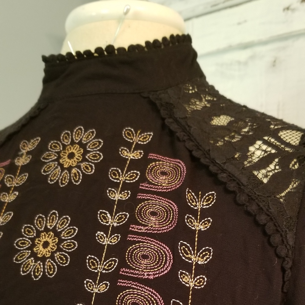 Embroidered Short Dress